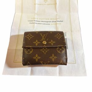 Authentic Louis Vuitton Monogram Elise Wallet - Includes COA